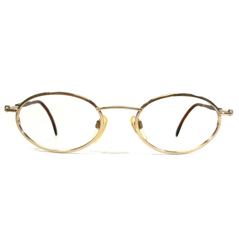 Joop! Eyeglasses Frames Mod.8784-600 Brown Shiny Gold Oval Full Rim 50-20-135